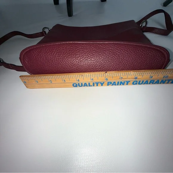 Corder London Elegant Burgundy Crossbody Bag Real Leather like new! - Picture 12 of 16